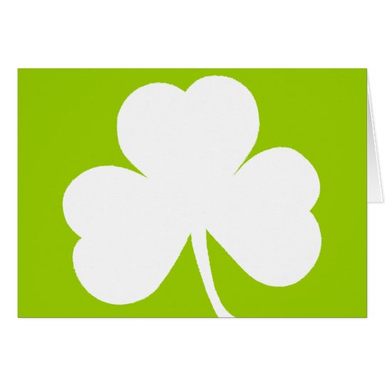 Irish Shamrock Card