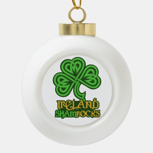 Irish Shamrock Christmas ornament