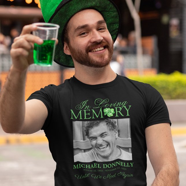 Irish Shamrock Clover Memorial T-Shirt (Creator Uploaded)