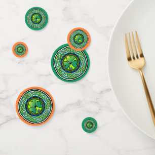 Irish shamrock confetti