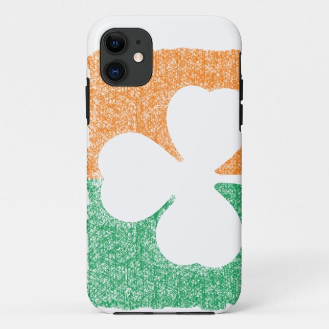 Irish Shamrock custom iPhone case (Back)
