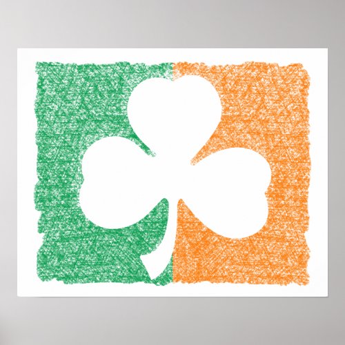 Irish Shamrock custom poster