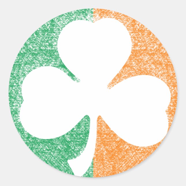 Irish Shamrock custom stickers (Front)
