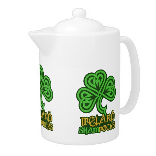 Irish Shamrock custom teapot