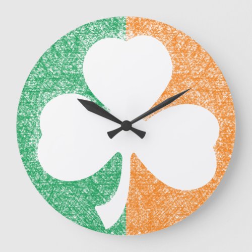 Irish Shamrock custom wall clock