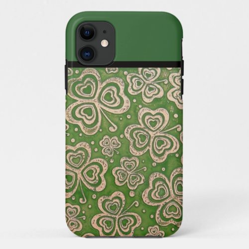 Irish Shamrock Design iPhone Case