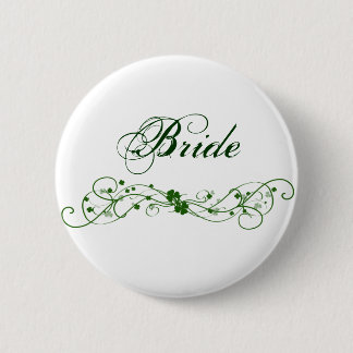 Irish Shamrock design Pinback Button