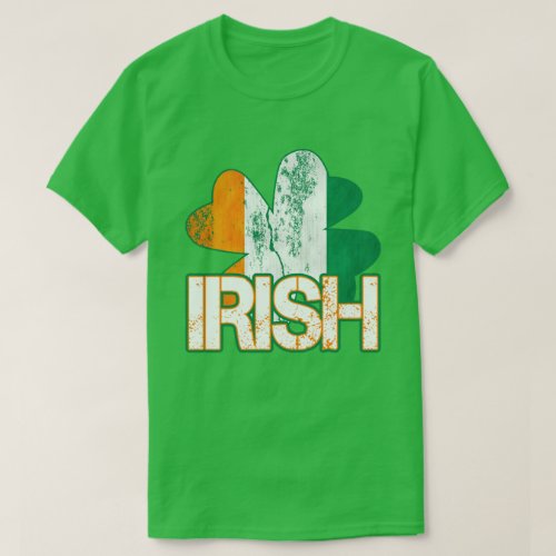 Irish Shamrock Flag T-Shirts (Distressed) - The luck of the Irish just in time for St. Patrick's Day. Available in all colors and styles.