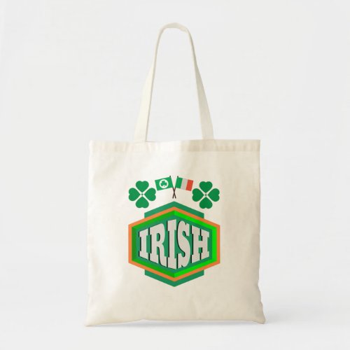 Irish Shamrock Flags Tote Bag