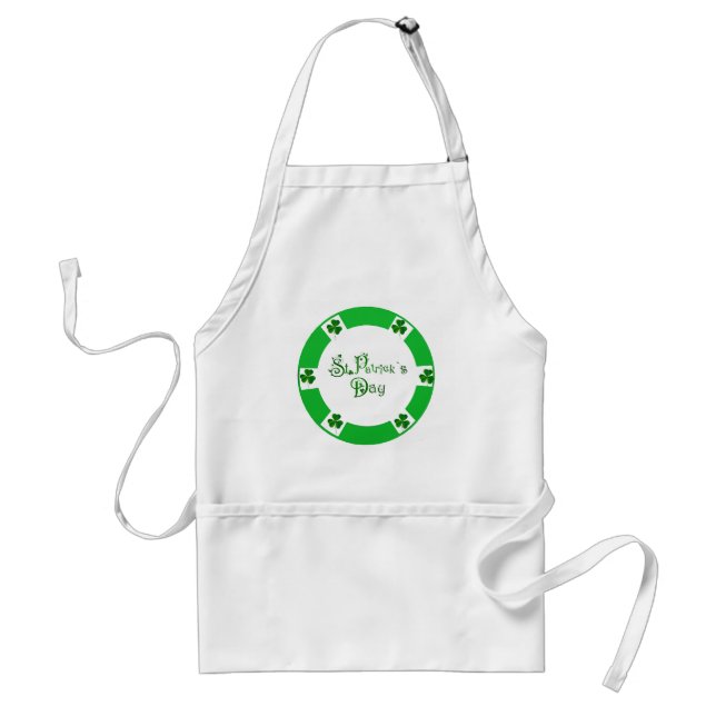 Irish Shamrock for Standard-Apron Adult Apron (Front)