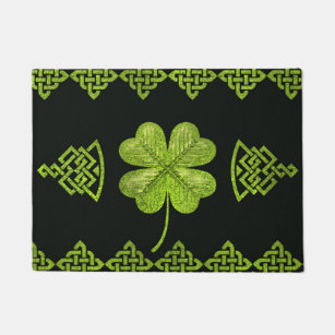 Entry Way Decor Cat Rug Shamrock Doormat Personalized Gift Dog Welcome Mat St Patricks Day Pet Doormat Personalized Cat Doormat
