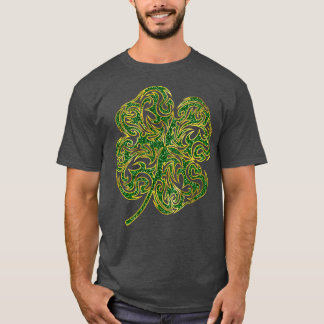 Irish Shamrock Fourleaf Lucky Clover 3  T-Shirt