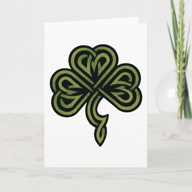 Irish Shamrock Gift Card (Front)