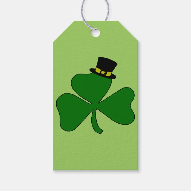 Irish Shamrock Gift Tags (Front)