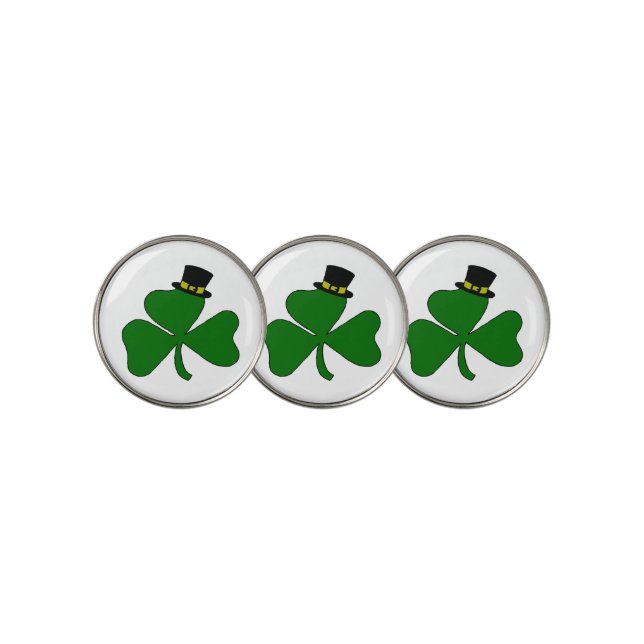 Irish Shamrock Golf Ball Marker (3 Up)