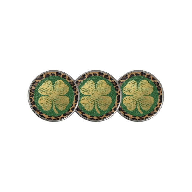Irish Shamrock Golf Ball Marker (3 Up)