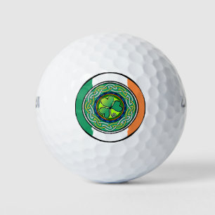Irish shamrock golf balls