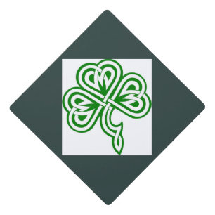 Irish Shamrock Graduation Cap Topper