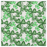 Irish shamrock, green clover fabric print 7