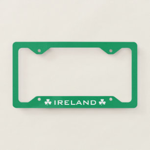 Irish Shamrock Green  License Plate Frame