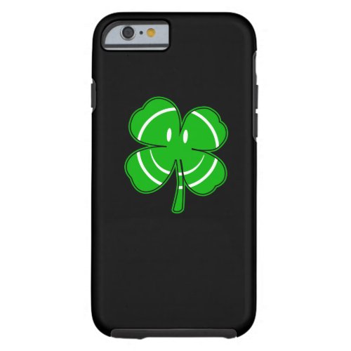 Irish Shamrock Happy Face Party Tough iPhone 6 Case