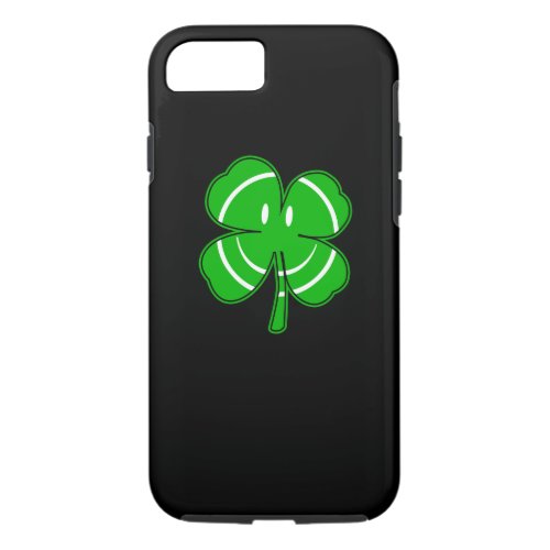 Irish Shamrock Happy Face Party iPhone 87 Case