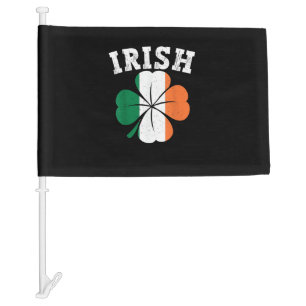 Irish Shamrock Ireland Flag St Patrick Day Vintage