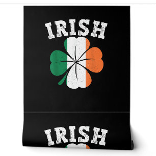 Irish Shamrock Ireland Flag St Patrick Day Vintage Wallpaper