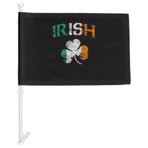 Irish Shamrock Ireland Flag St Patricks Day Vintag