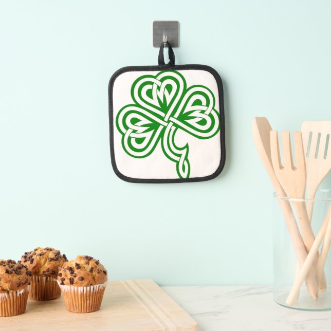 Irish Shamrock, Ireland Pot Holder (Insitu(Hanging))