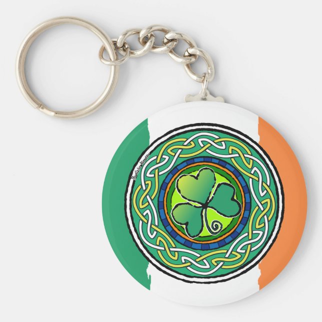 Irish shamrock keychain (Front)