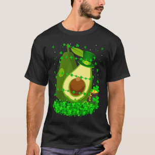 Irish Shamrock Leprechaun Avocado St Patrick's Day T-Shirt