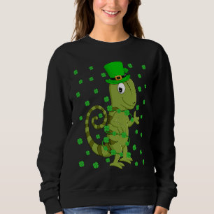 Irish Shamrock Leprechaun Chameleon St Patrick's D Sweatshirt