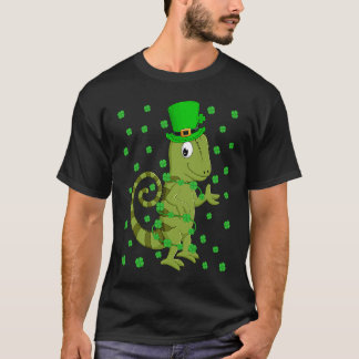 Irish Shamrock Leprechaun Chameleon St Patrick's D T-Shirt