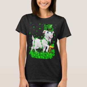 Irish Shamrock Leprechaun Goat St Patrick's Day T-Shirt