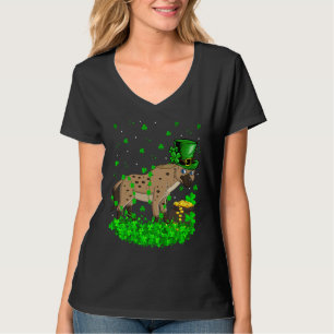 Irish Shamrock Leprechaun Hyena St Patrick's Day T-Shirt