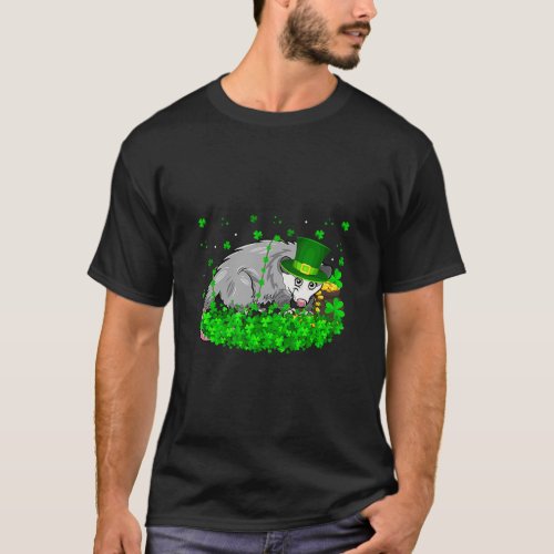 Irish Shamrock Leprechaun Opossum St Patricks Day T_Shirt