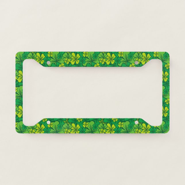 Irish Shamrock License Plate Frame (Front)