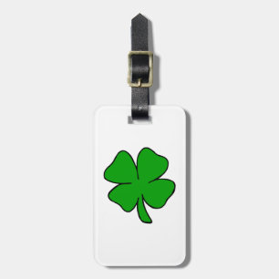 Irish Shamrock Luggage Tag