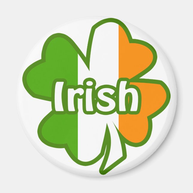 Irish Shamrock Magnet (Front)