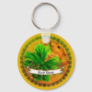 Irish shamrock Mouse custom keychains