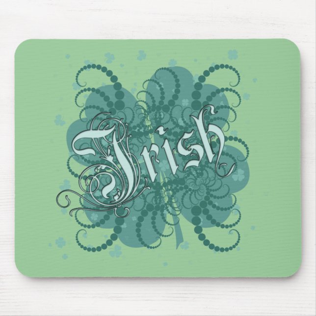 Irish Shamrock Mouse Pad (Front)