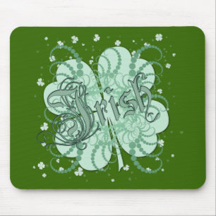 Irish Shamrock Mouse Pad