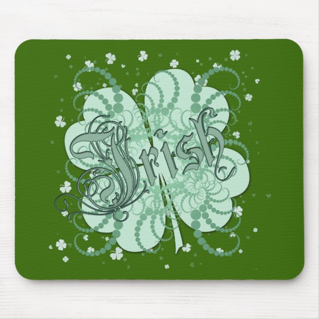 Irish Shamrock Mouse Pad (Front)