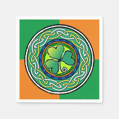 Irish shamrock napkins