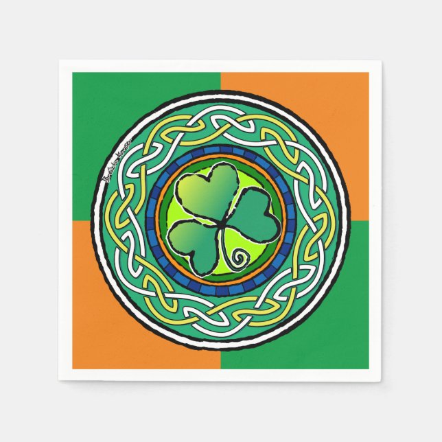 Irish shamrock napkins (Front)