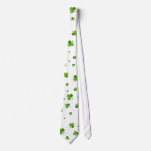 irish shamrock neck tie