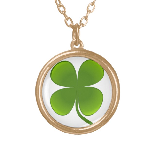 Irish Shamrock Necklace (Front)