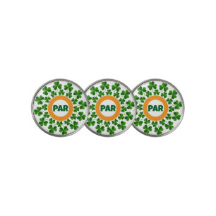 Irish Shamrock Par Golf Ball Marker