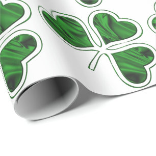 Irish Shamrock Pattern Wrapping Paper
